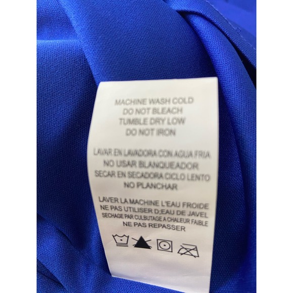 Marina Crepe Bubble Sleeve Blue Dress New in Plastic* Size 10 WD41 - Picture 14 of 14